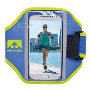 【山野賣客】 NATHAN 超級5K手臂套(藍色) 智慧型手機套 運動手機袋 S4 iPhone5S NA4923NU